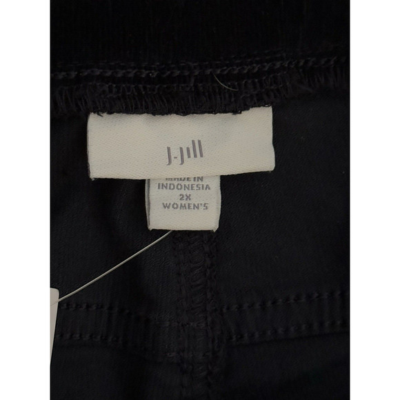 J JILL Women's NWT Pull-On Navy Blue Tapered Leg Stretch Corduroy Pants Size 2X - Picture 8 of 12